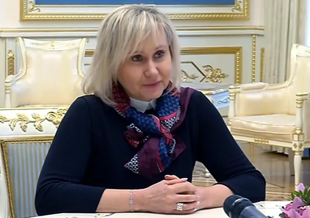 Анжелика Сущенко на приеме у президента Украины / кадр Youtube