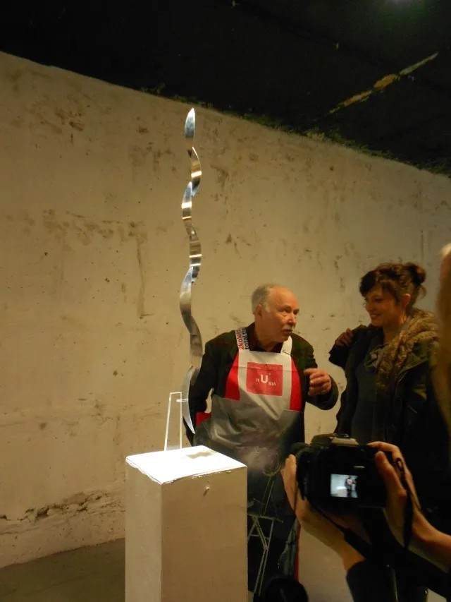 «Стоящая нить» на выставке Колейчука. Фото: Ким Смирнов / «Новая»