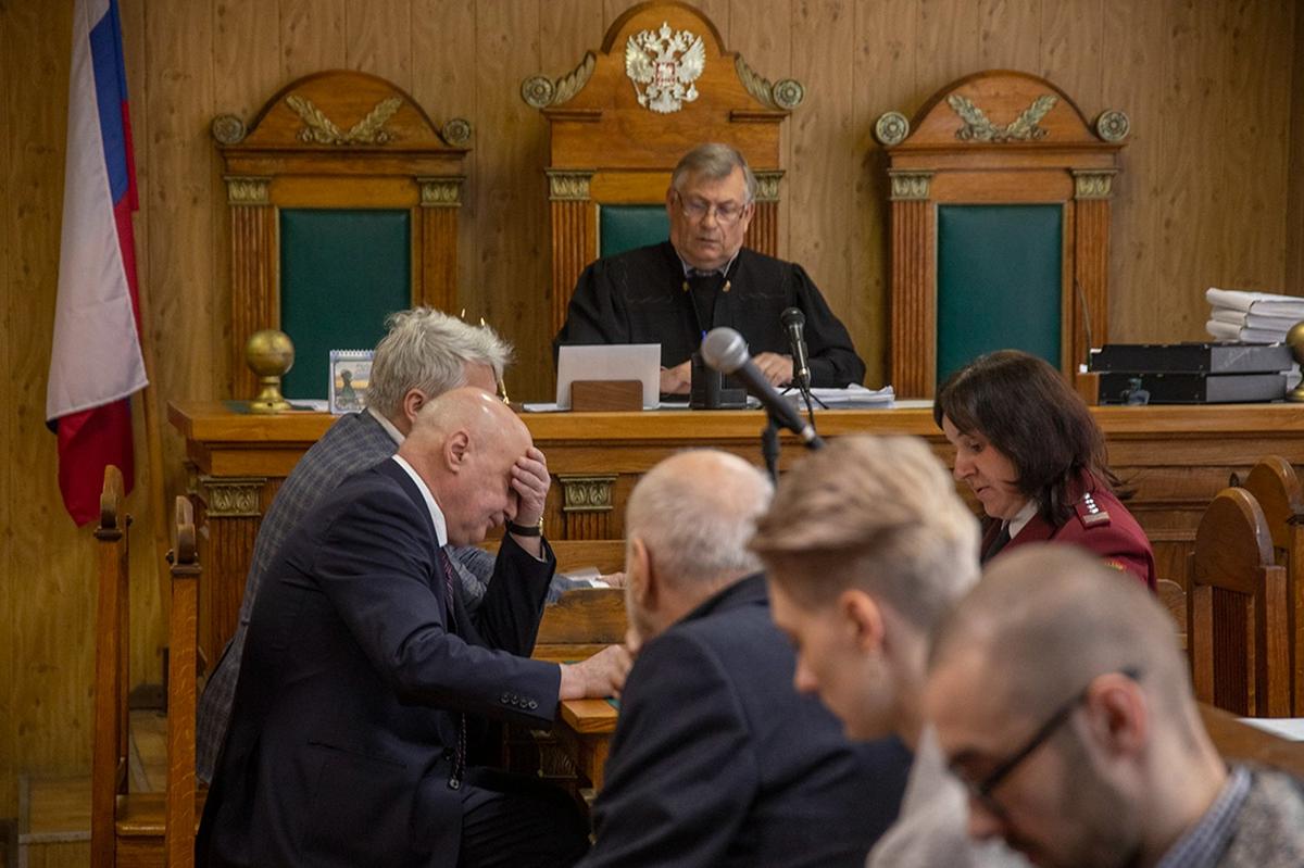 Давид Вольфовский на судебном заседании 17 мая 2023 года. Фото: Алексей Душутин / «Новая»