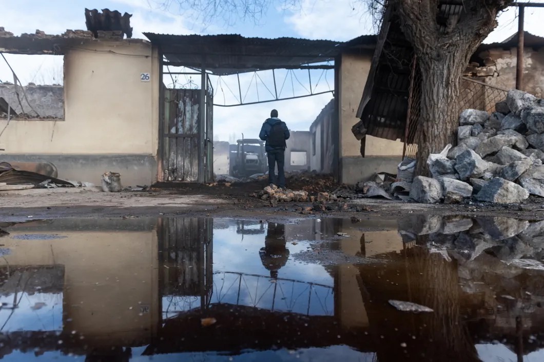 Последствия массовых беспорядков в казахстанском селе. Фото: РИА Новости