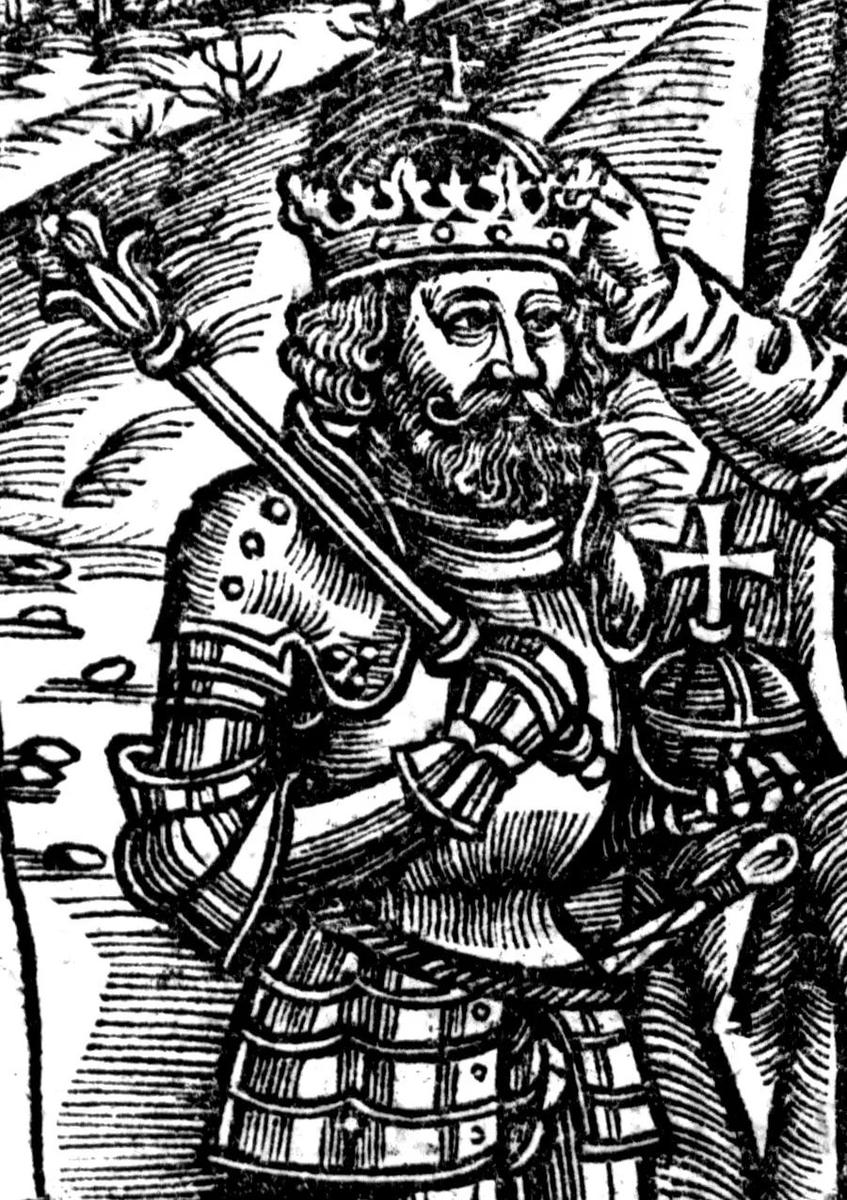 Болеслав Храбрый I. Миниатюра из «Польской хроники» Мацея Меховского (1519 год)