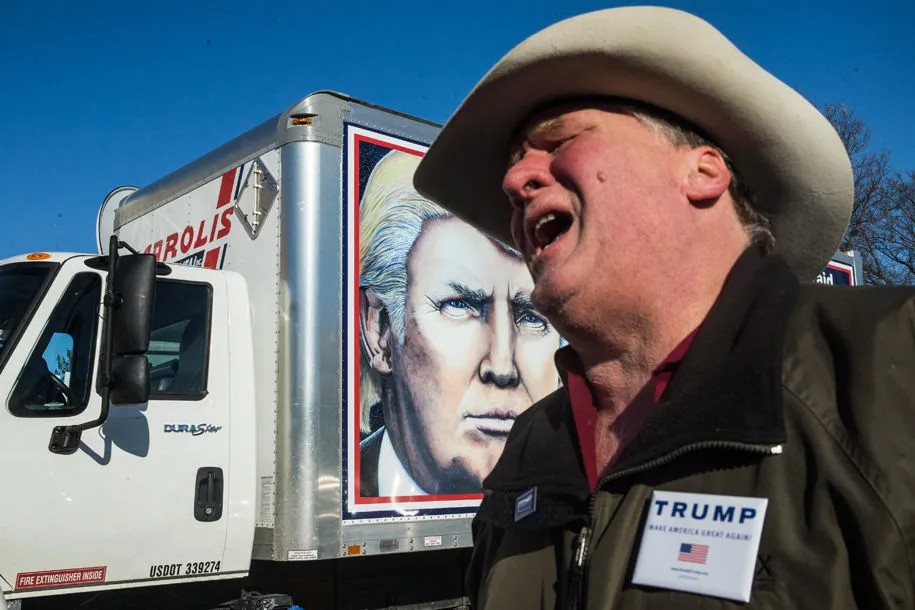 Избиратель Трампа в Техасе. Фото: Евгений Фельдман / «Новая газета»