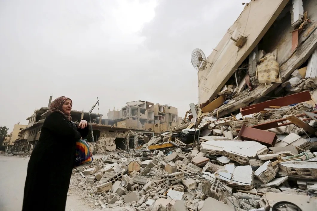 Разбомбленный жилой дом. Пальмира, 2016 год. Фото: Reuters