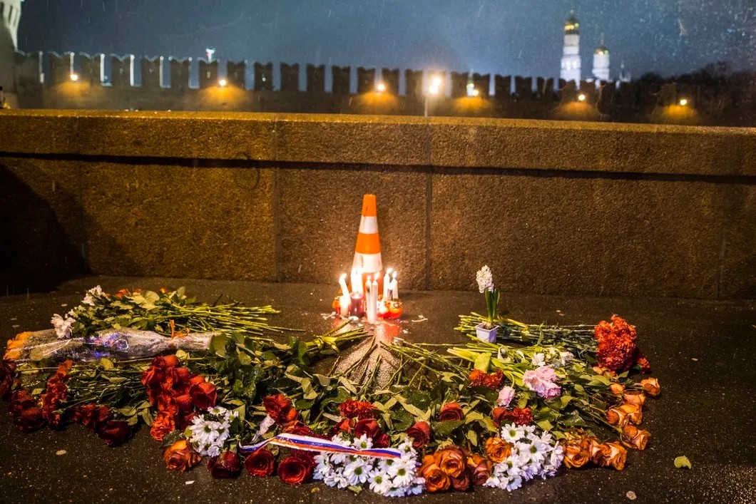 Место убийства Бориса Немцова. Фото: Евгений Фельдман / «Новая газета»