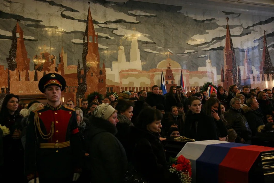 Церемония прощания с военнослужащими в Федеральном военном мемориале Фото: Анна Артемьева