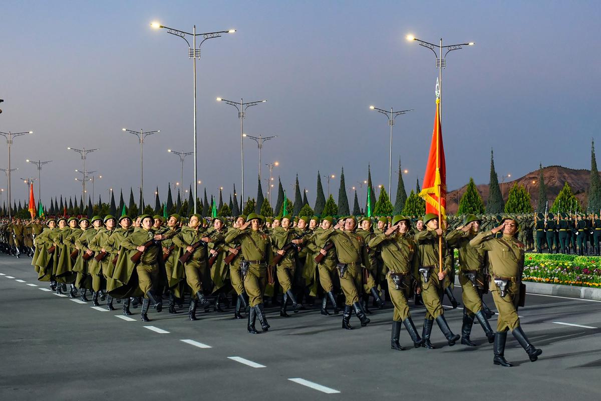 Парад Победы в Ашхабаде, 9 мая 2020 года. Фото: AP / TASS