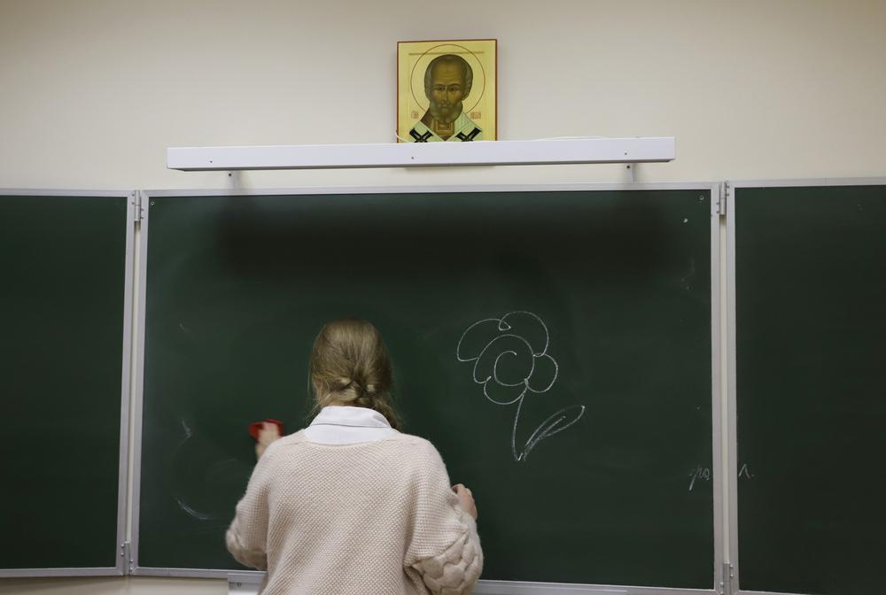 В учебном классе. Фото: Ольга Матвеева / для «Новой‎»‎
