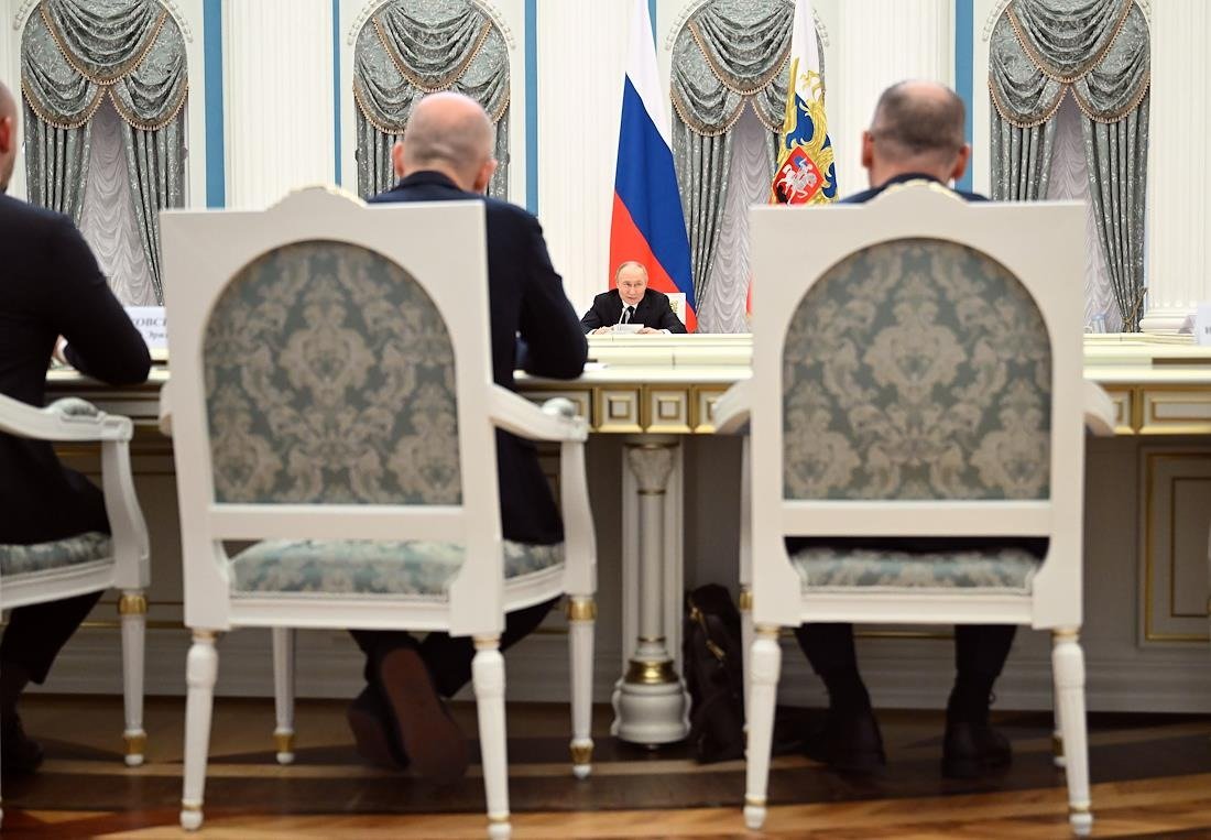 Встреча Владимира Путина с представителями российских деловых кругов в Кремле. Фото: Дмитрий Азаров / Коммерсантъ