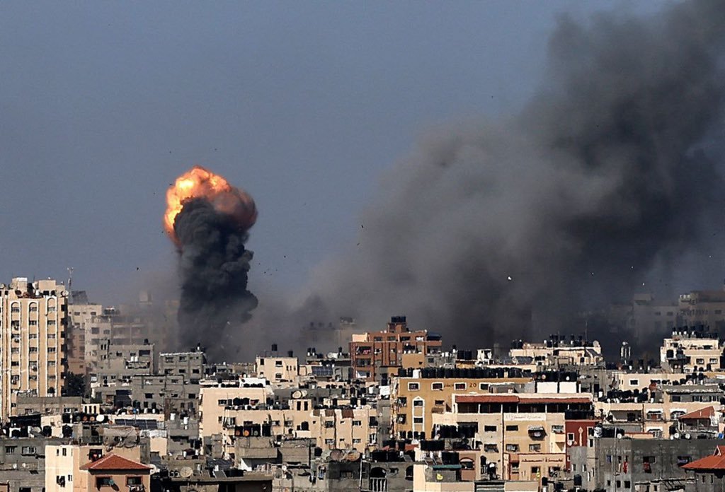 Сектор Газа после авиаударов. Фото из соцсетей