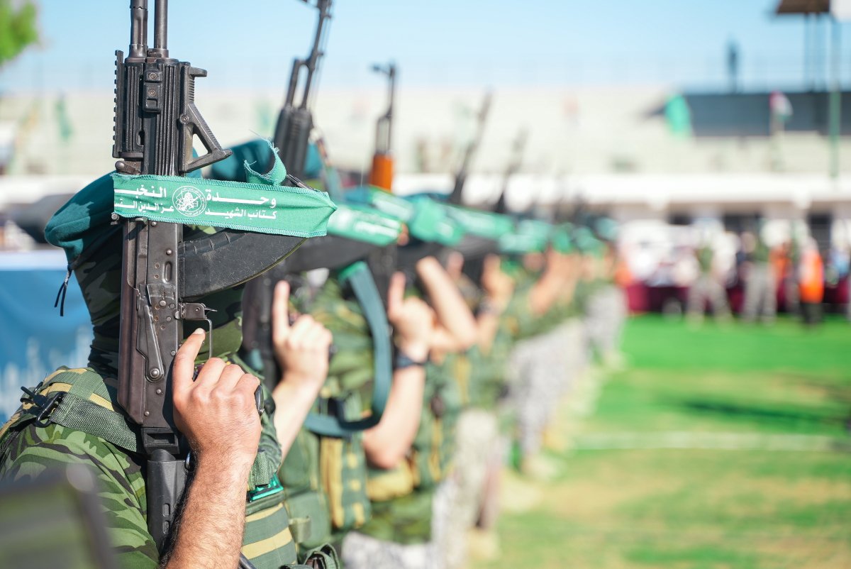 Траурная церемония боевиков ХАМАС. Фото: Omer Ensar / Anadolu Agency via Getty Images