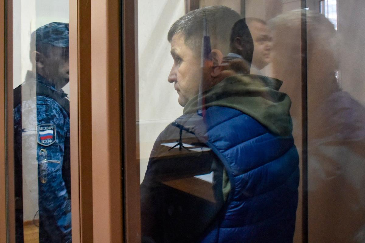 Александр Власов во время избрания меры пресечения. Фото: Роман Соколов / ТАСС