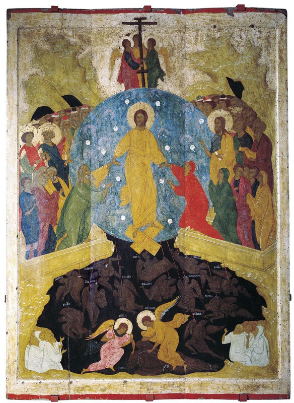 СОшествие во ад, 1503 год. Дионисий. Государственный Русский музей