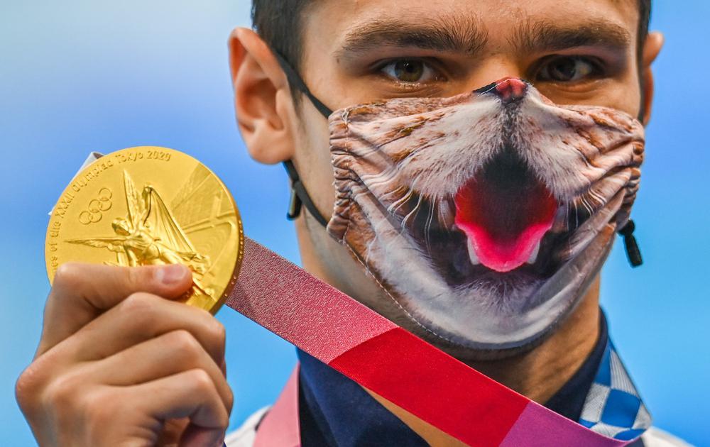Российский спортсмен Евгений Рылов, завоевавший золотую медаль в плавании на 200 метров. Фото: РИА Новости