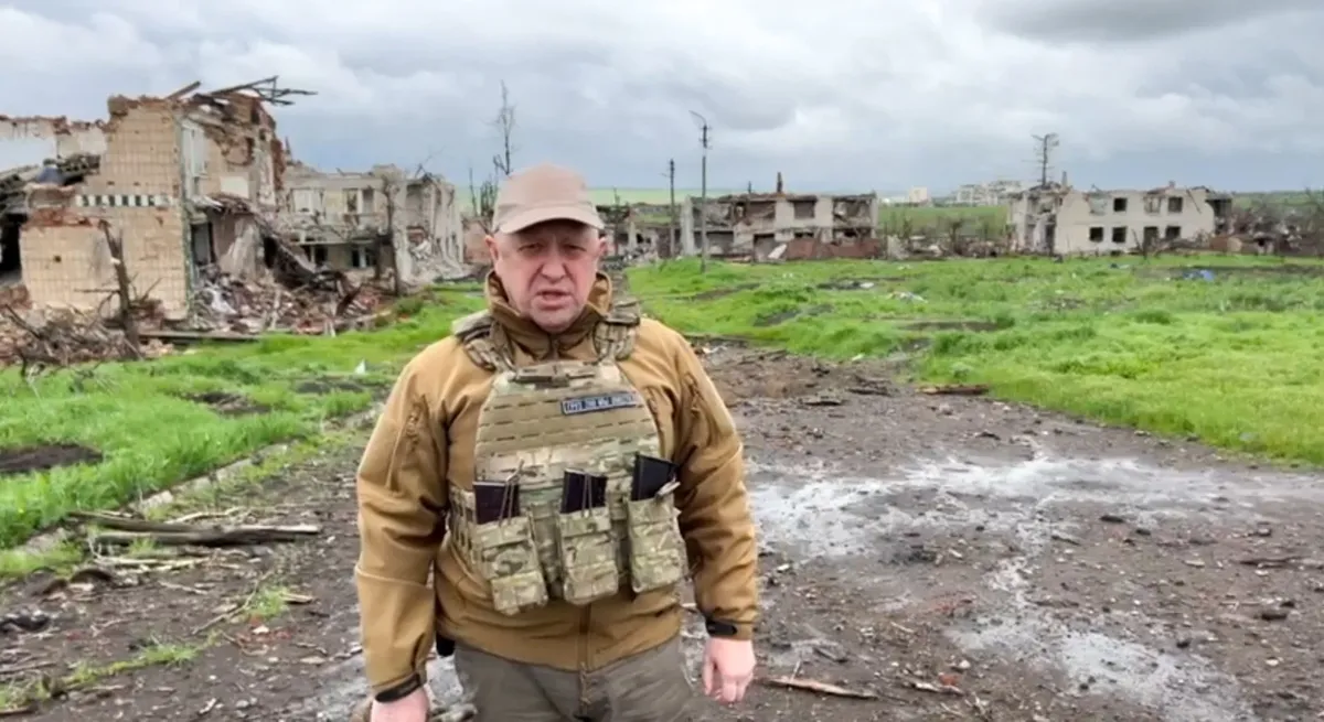 Евгений Пригожин в Соледаре. Кадр из видео / пресс-служба компании «Конкорд»
