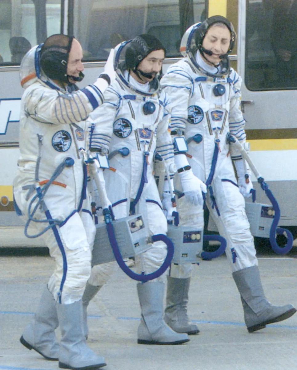 Деннис Тито, Талгат Мусабаев, Юрий Батурин. Фото из архива