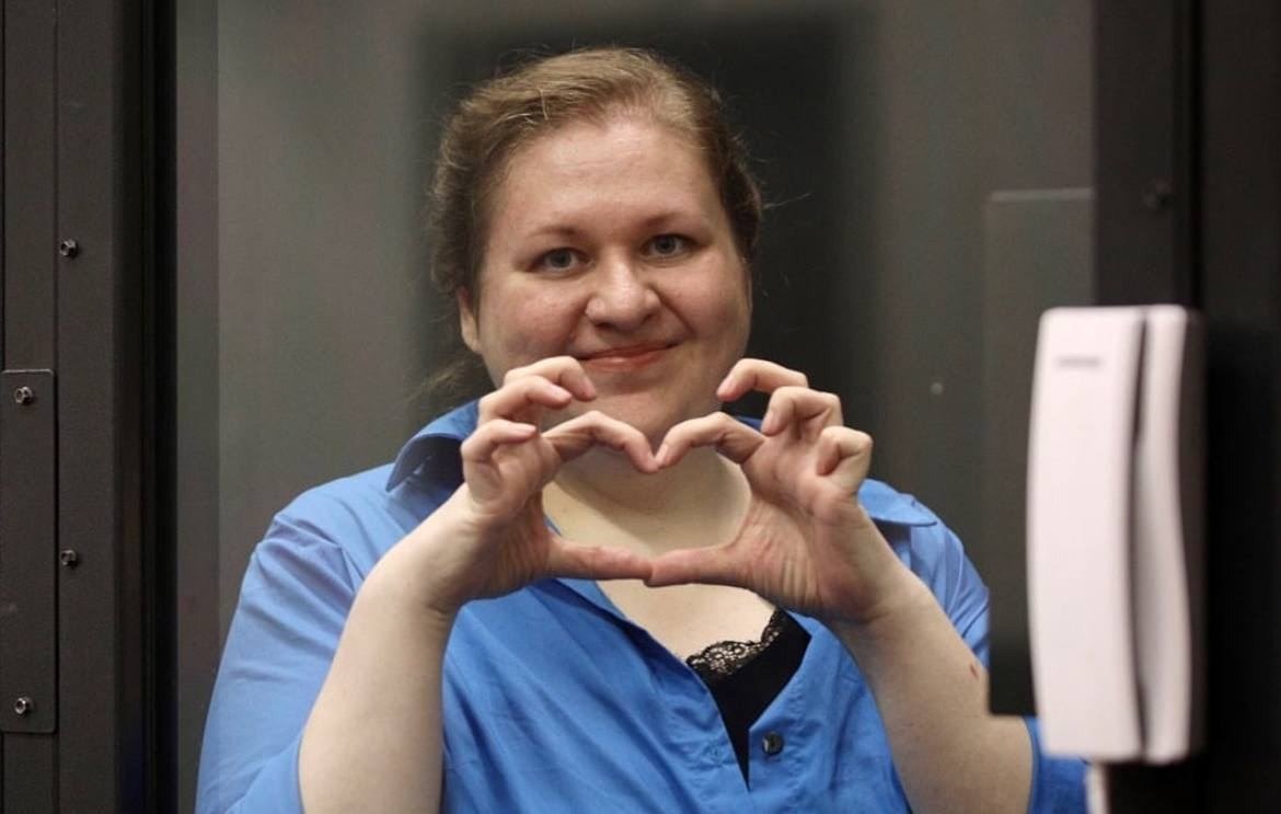 Нина Слободчикова. Фото: тг-канал @freeslobodchikova