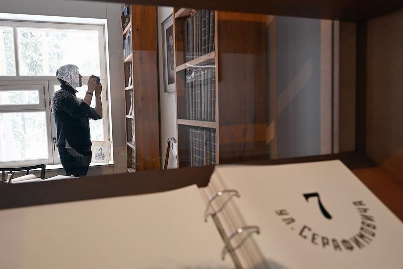 Первая выставка музейного проекта «Ход коня», посвященная писателю, литературоведу Виктору Шкловскому. Фото: Игорь Иванко / Коммерсантъ