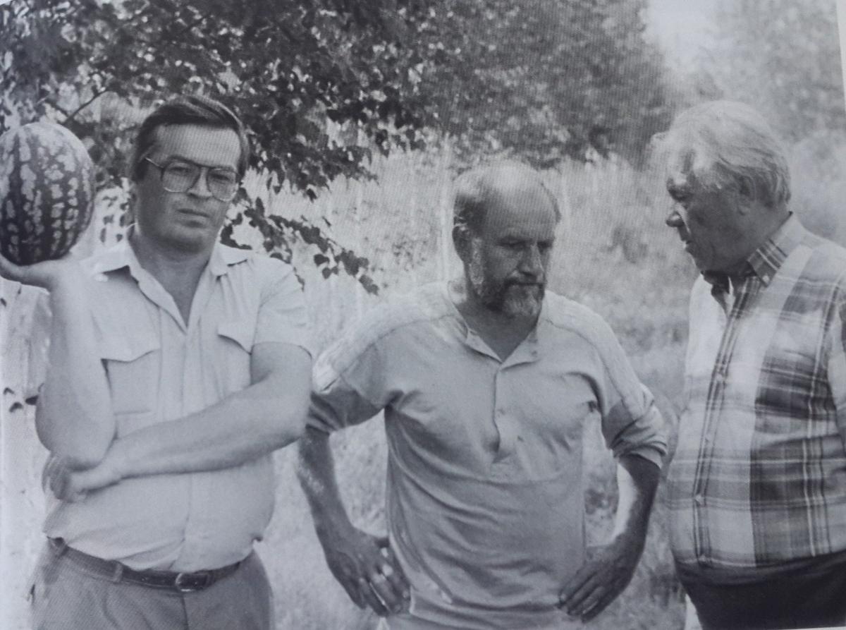 Г. Сапронов, Л. Дуров, В. Астафьев. Красноярск, 1986 год. Фото из архива Г. Сапронова