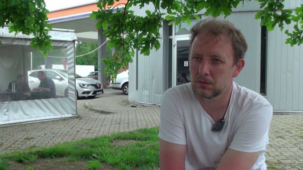 Белорусский активист Сергей — житель протестного лагеря