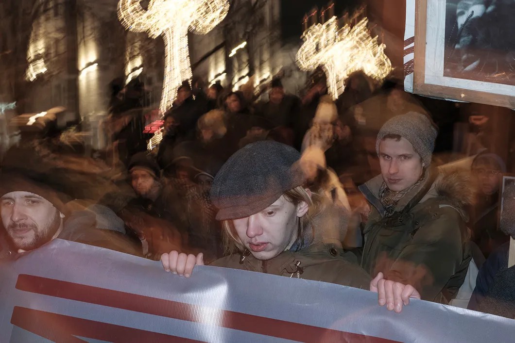 Марш памяти адвоката Маркелова и журналистки Бабуровой. Фото: Антон Карлинер, специально для «Новой газеты»