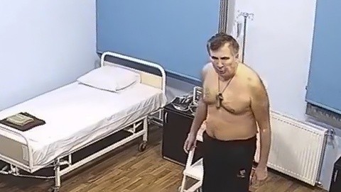 Михаил Саакашвили в госпитале. Фото: East News