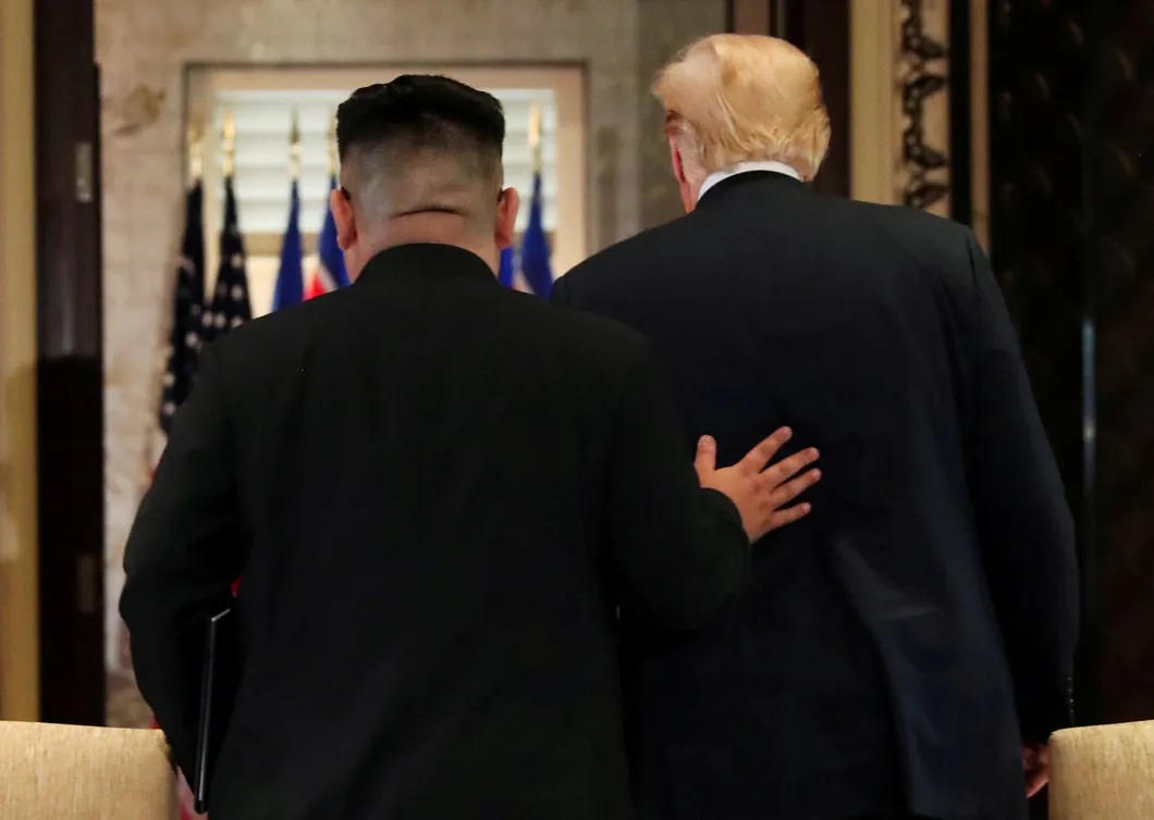 Ким и Трамп в Сингапуре. Фото: Reuters