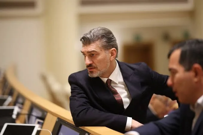 Михаил Кавелашвили в грузинском парламенте. Фото из открытых источников