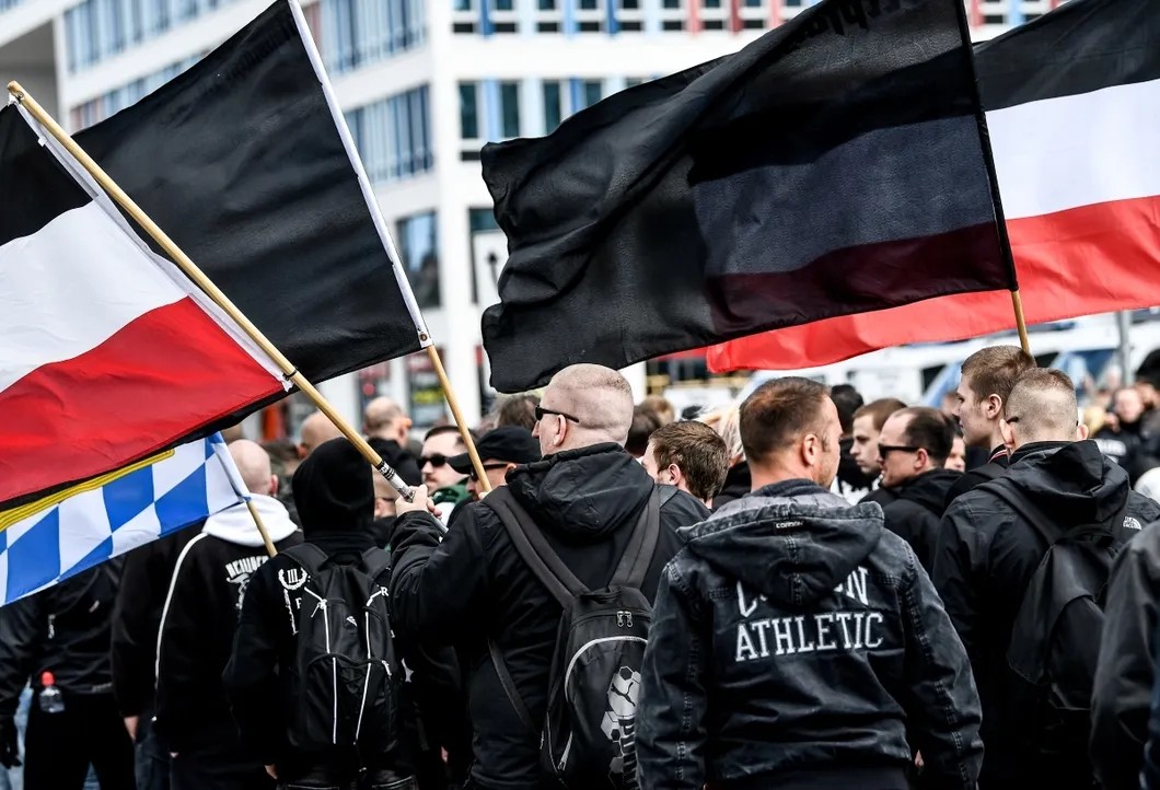 Митинг правых радикалов в Хемнице