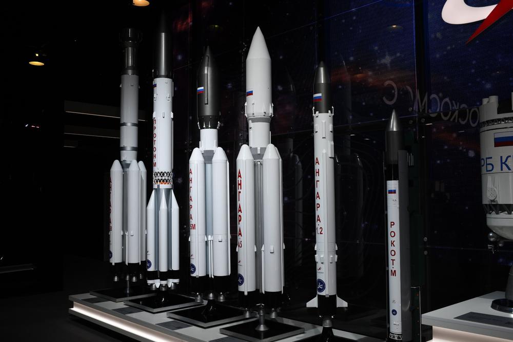 Макет ракеты-носителя «Ангара-А5В». Фото: Светлана Виданова / «Новая газета»