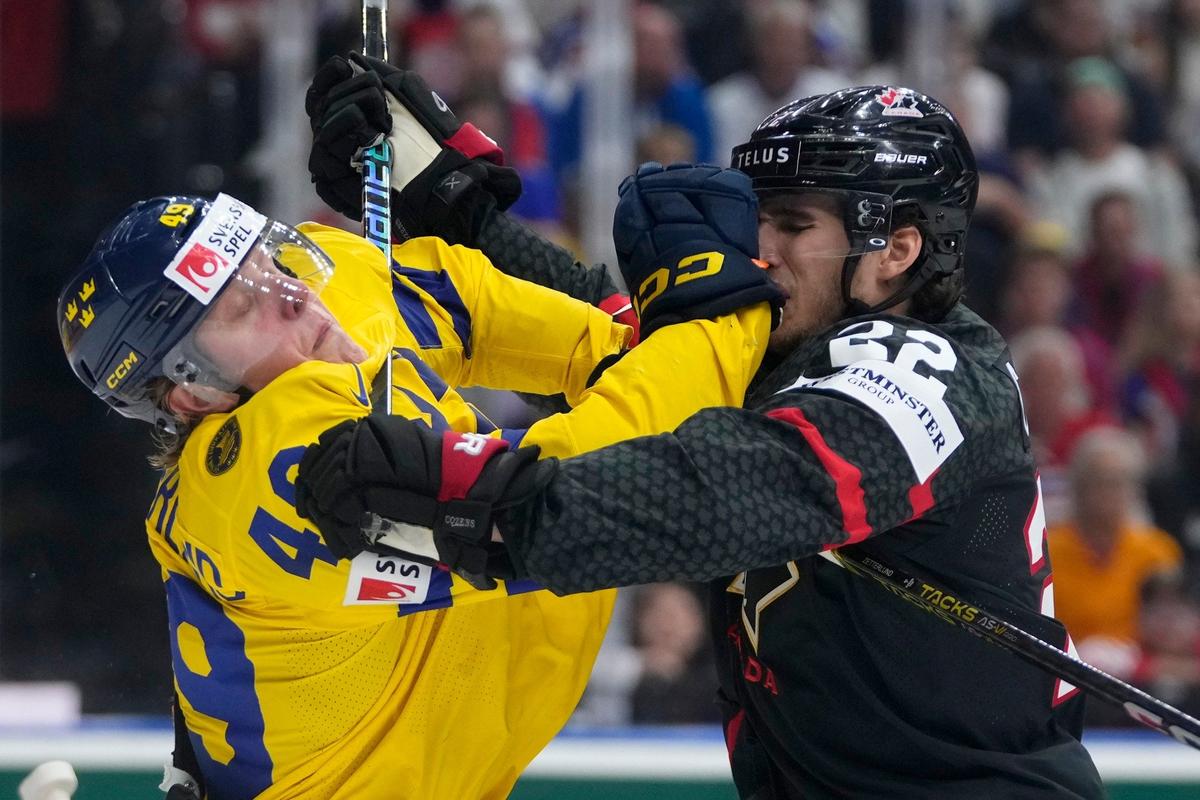 Чемпионат мира по хоккею-2024, матч за 3-е место: Швеция — Канада — 4:2. Фото: AP / TASS