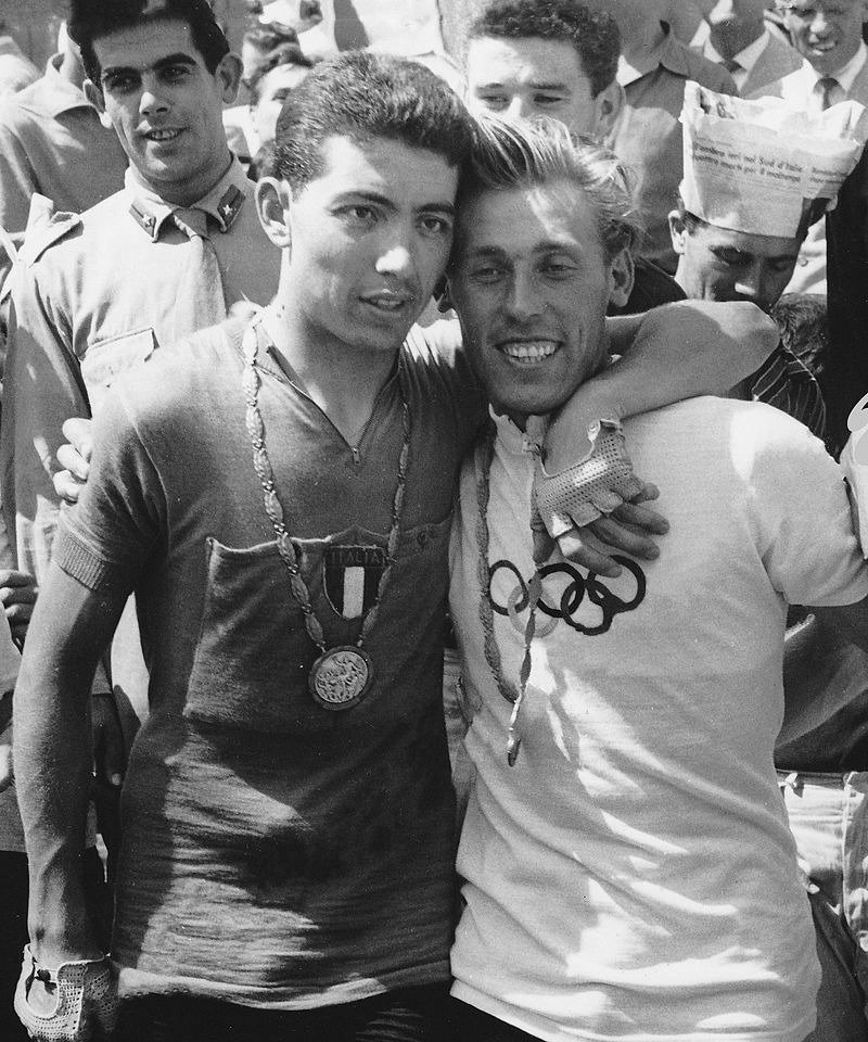 Ливио Трапе (слева) и Виктор Капитонов на Олимпийских играх 1960 года в Риме. Фото: Википедия