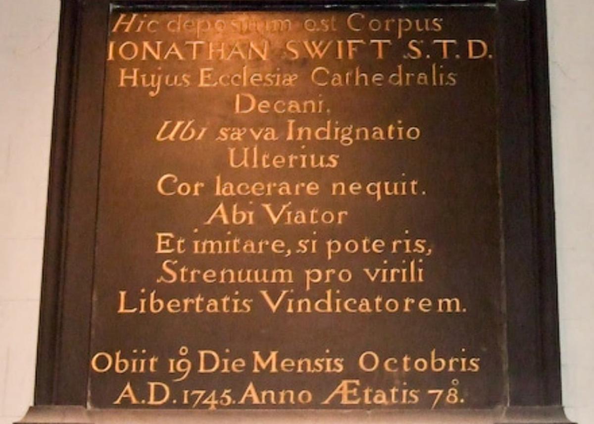Надгробие Джонатана Свифта. Фото: предоставлено автором