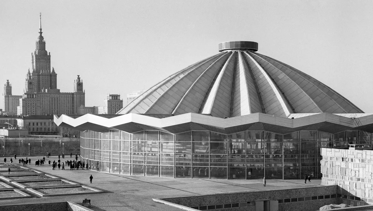 Здание Большого Московского цирка на проспекте Вернадского. 1970-е годы. Фото: Алексей Стужин / ТАСС