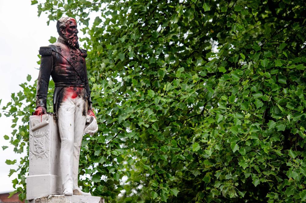 Памятник королю Леопольду II. Фото: JONAS ROOSENS / Belga / AFP / Belgium OUT
