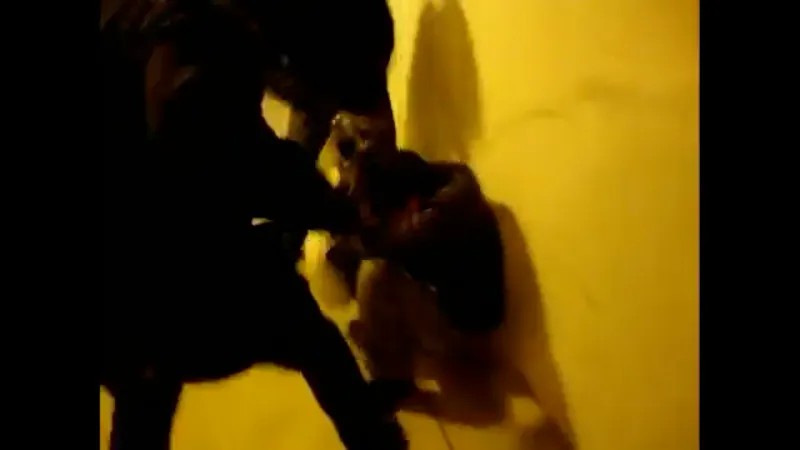 Кадр с видео зверского избиения. Декабрь 2016