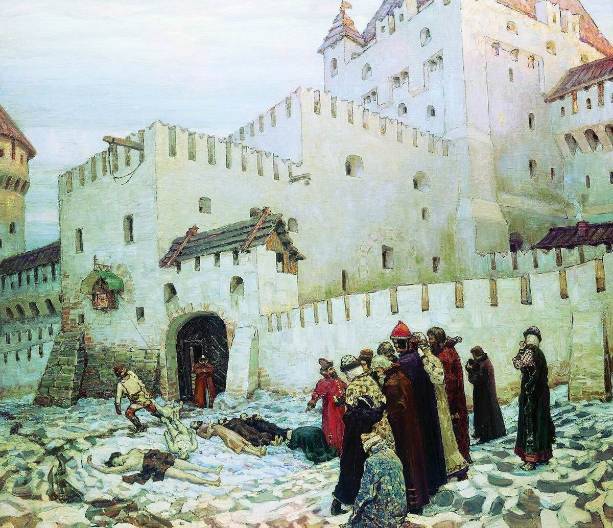 Аполлинарий Васнецов. «Московский застенок». Источник: Википедия