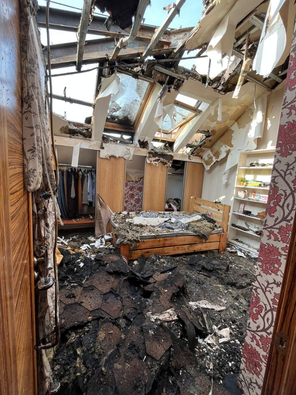 Квартира Евгении Третьяковой после прилета. Фото: соцсети Евгении Третьяковой