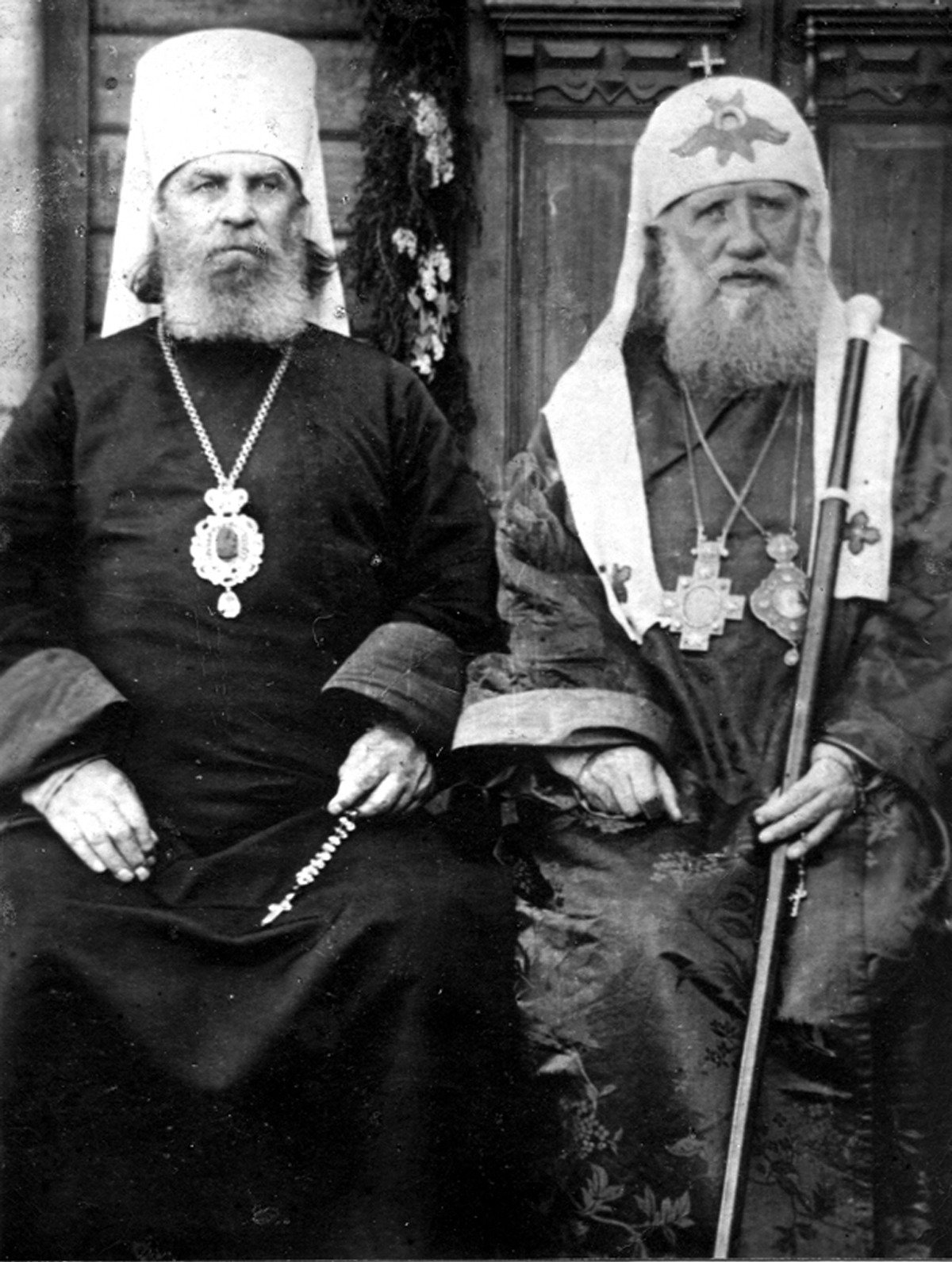 Митрополит Петр (Полянский) и патриарх Тихон. Фото: Википедия