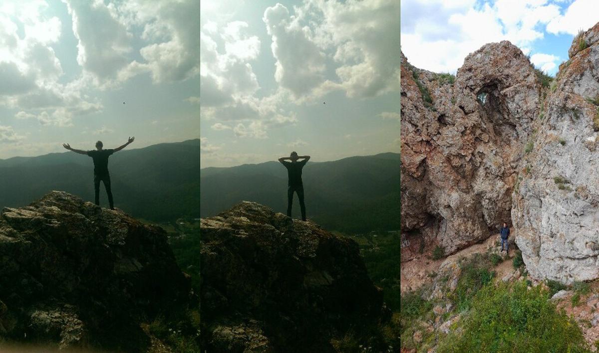 Из походов на Арку. Первые два фото с Женей — 2018-го. Третье, 2025-го — последнее фото из Красноярска, отправленное Жене. Фото: архив Николая Щербакова