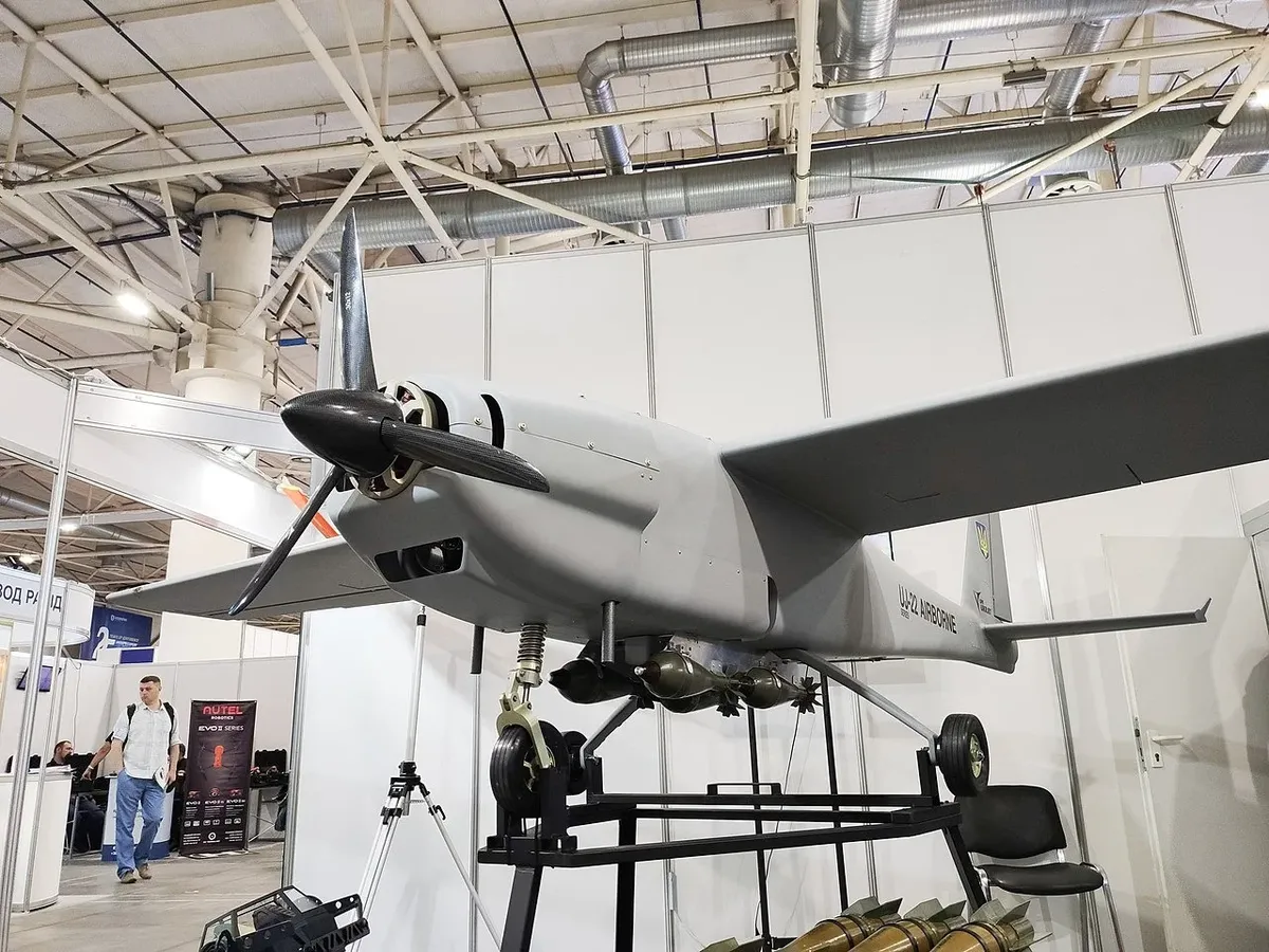 Беспилотник UJ-22, военная выставка в Украине, 2021 год. Фото из открытых источников / Wikimedia