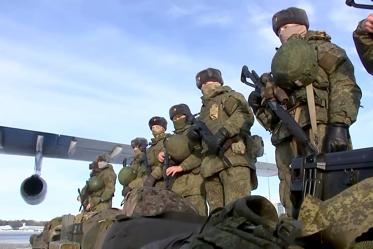 Вылет основных сил российских миротворцев ОДКБ в Казахстан. Фото: Министерство обороны России/ТАСС