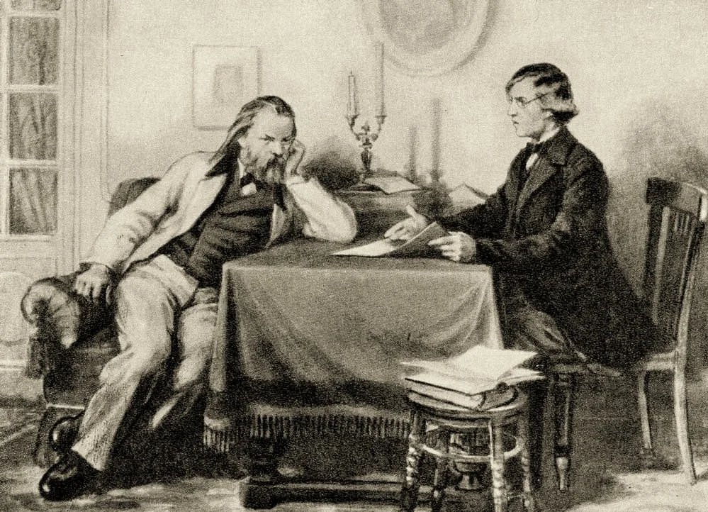 1859 год. Чернышевский и Герцен в Лондоне. Источник: Википедия