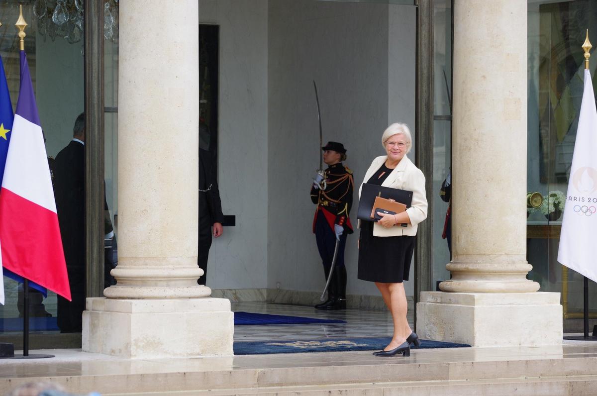 Министр труда и здравоохранения Катрин Вотрен. Фото: Юрий Сафронов / «Новая газета»