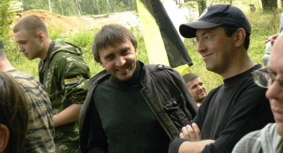 Милосердов (в центре) и Поткин, 2012 г.