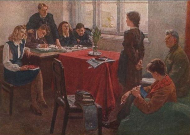 А это — та же картина «после критики культа личности» на XX съезде