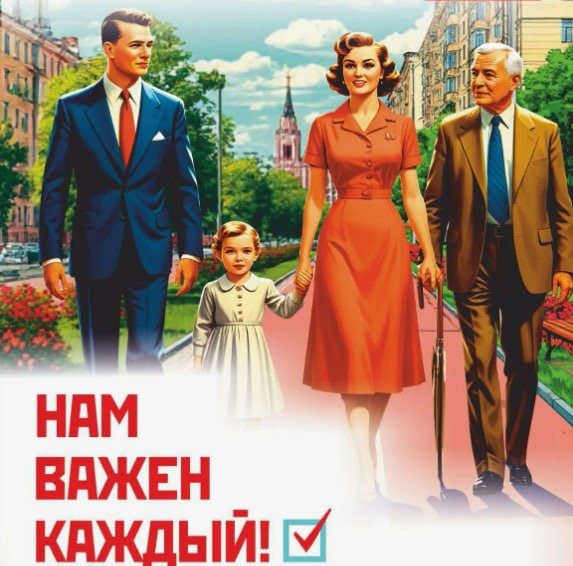 Фрагмент упомянутого постера КПРФ с ИИ-персонажами