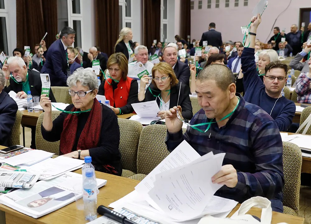 XXI съезд партии «Яблоко» в Москве. Фото: Михаил Джапаридзе / ТАСС