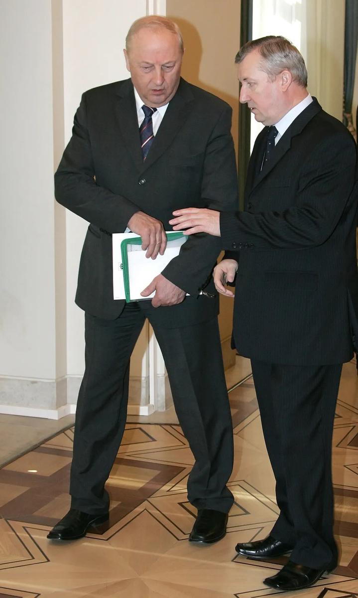 Эдуард Россель и Петр Латышев (слева направо), 2008 год. Фото: РИА Новости