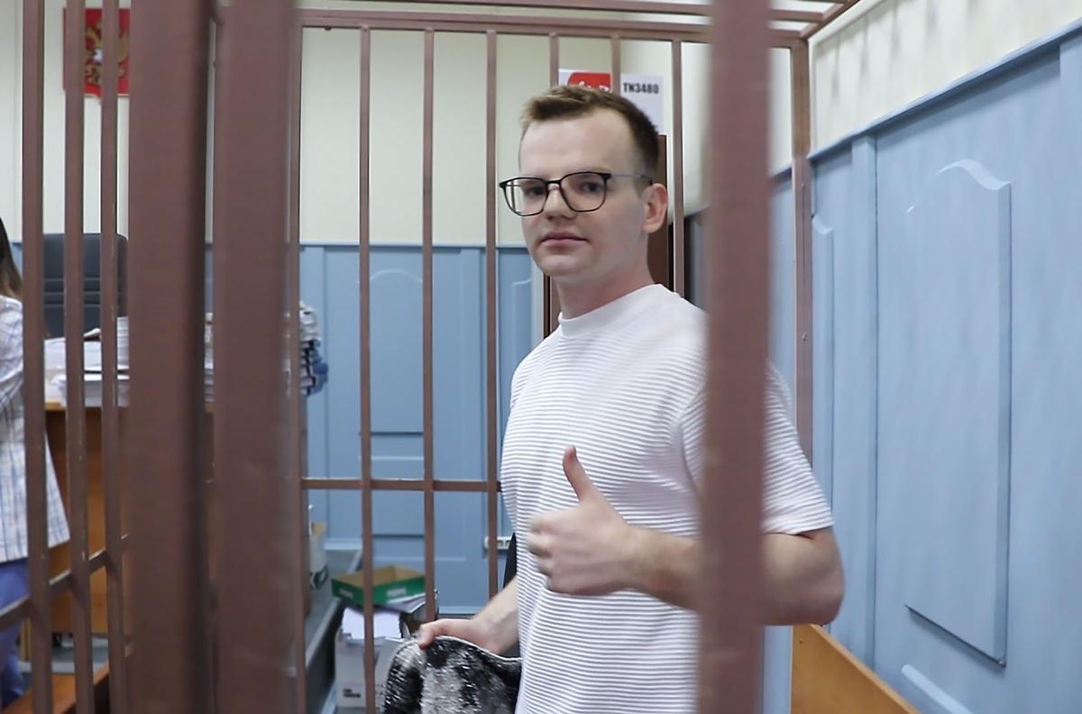 Артем Кригер в суде. Фото: Дарья Корнилова