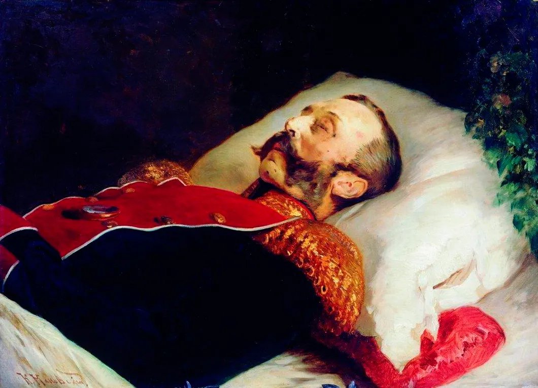 Константин Маковский. Император Александр II на смертном одре